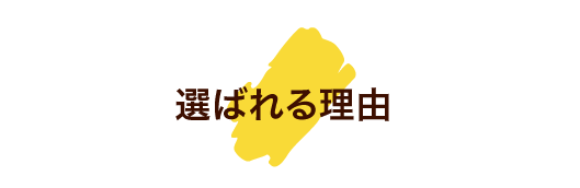 選ばれる理由